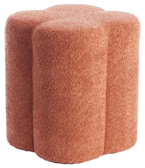 Оранжева табуретка от плат букле Nalani – Light & Living