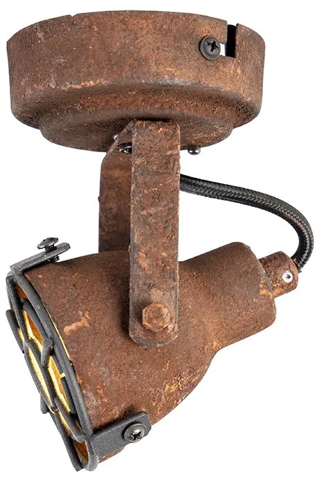 Индустриален прожектор ръждивокафяв, въртящ се и накланящ се - Sorra