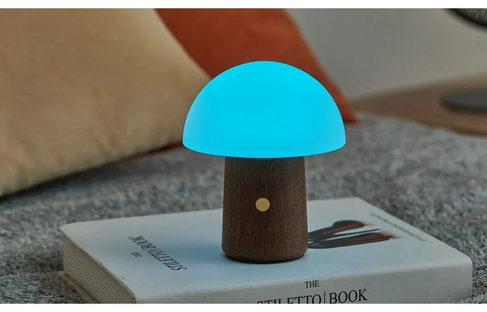 LED настолна лампа в бял и тъмно естествен цвят (височина 12,5 cm) Alice Mushroom – Gingko