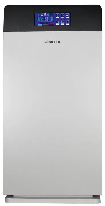 Пречиствател за въздух Finlux FAP-8091UZI, 73 W, За до 100 м2, Таймер, 4 скорости, UV, Йонизация, HEPA 11, Бял/сив