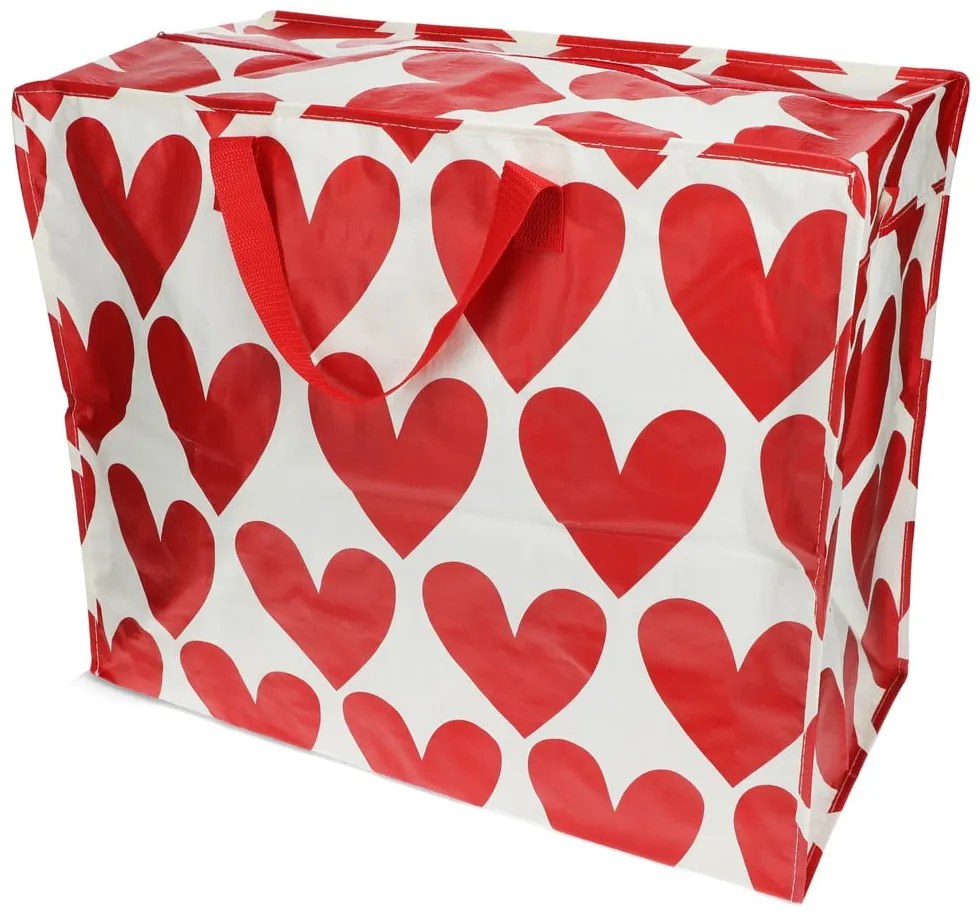 Кутия за съхранение на дрехи от рециклирана пластмаса 58x28x48 cm Hearts – Rex London