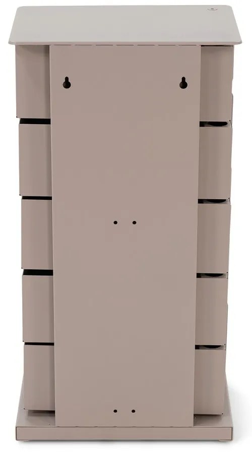 Кафяво-сив метален скрин 37x72x26 cm Joey – Spinder Design