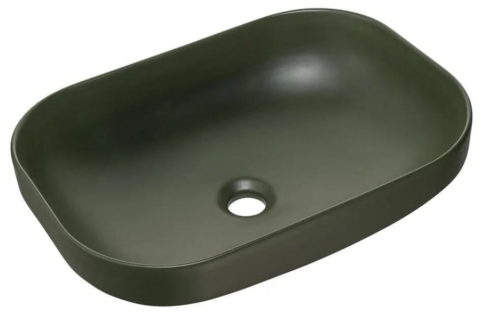COMAD UN-NELI-MFG - Мивка за вграждане в плот NELI 50,4x35,2 см керамика/матов зелен