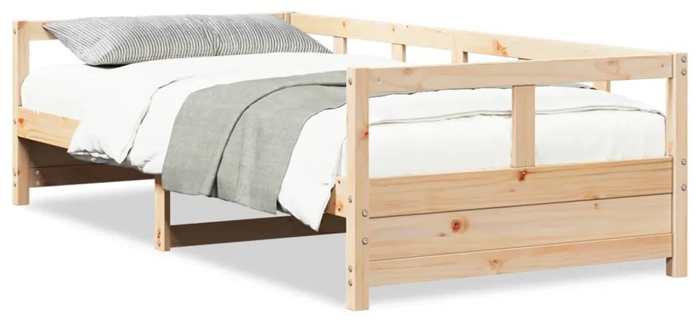 854961 vidaXL Дневно легло, естествено, борово дърво масив, 90x200 см