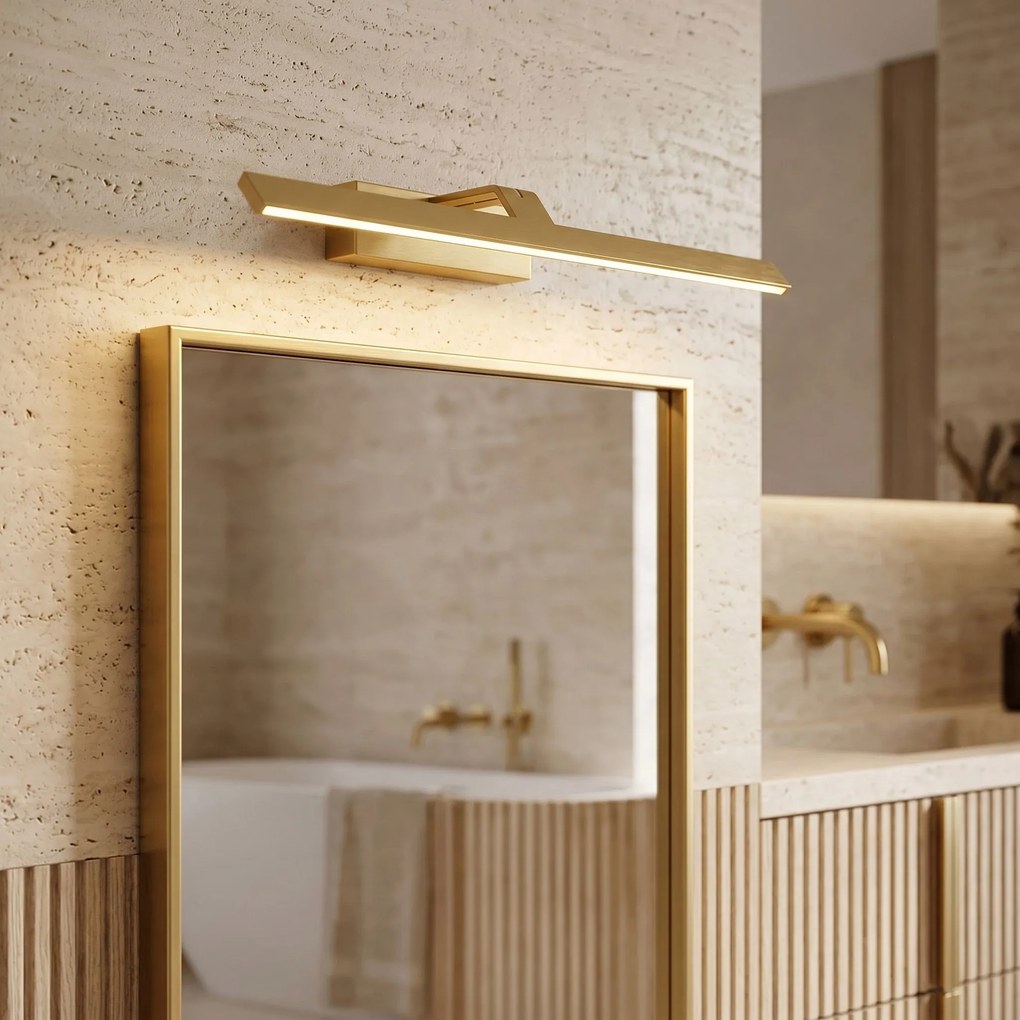 LED аплик за баня SWE008-1W 58cm BRUSH GOLD