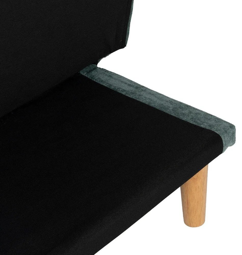 Тюркоазен шенилов разтегателен диван 178 cm – Ixia