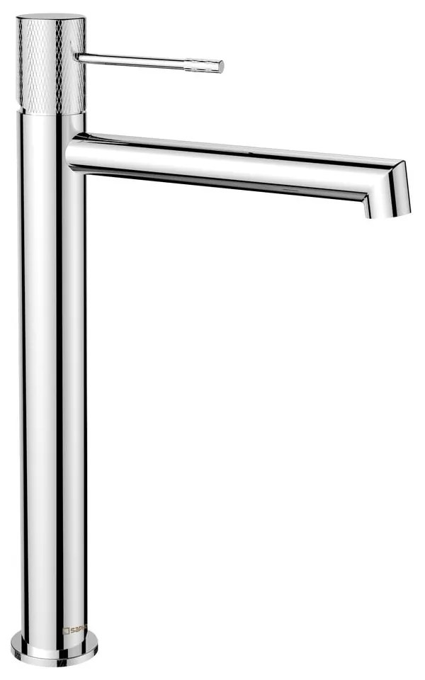 Стояща батерия за мивка в лъскаво-сребрист цвят Solaris – Sapho