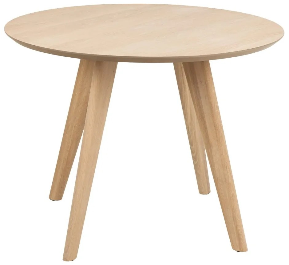 Кръгла трапезна маса с дъбов плот ø 100 cm Townsville – Actona