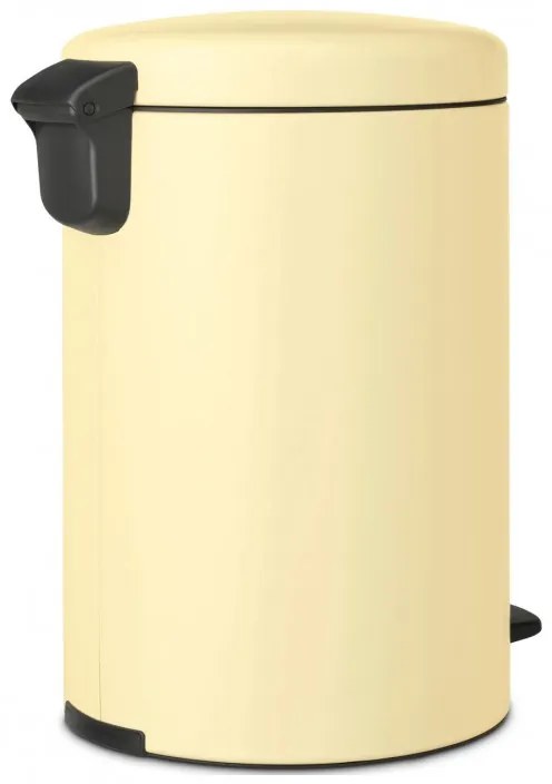Кош за боклук с педал Brabantia NewIcon 649044, 20 л, Плавно затваряне, Противоплъзгаща основа, Жълт
