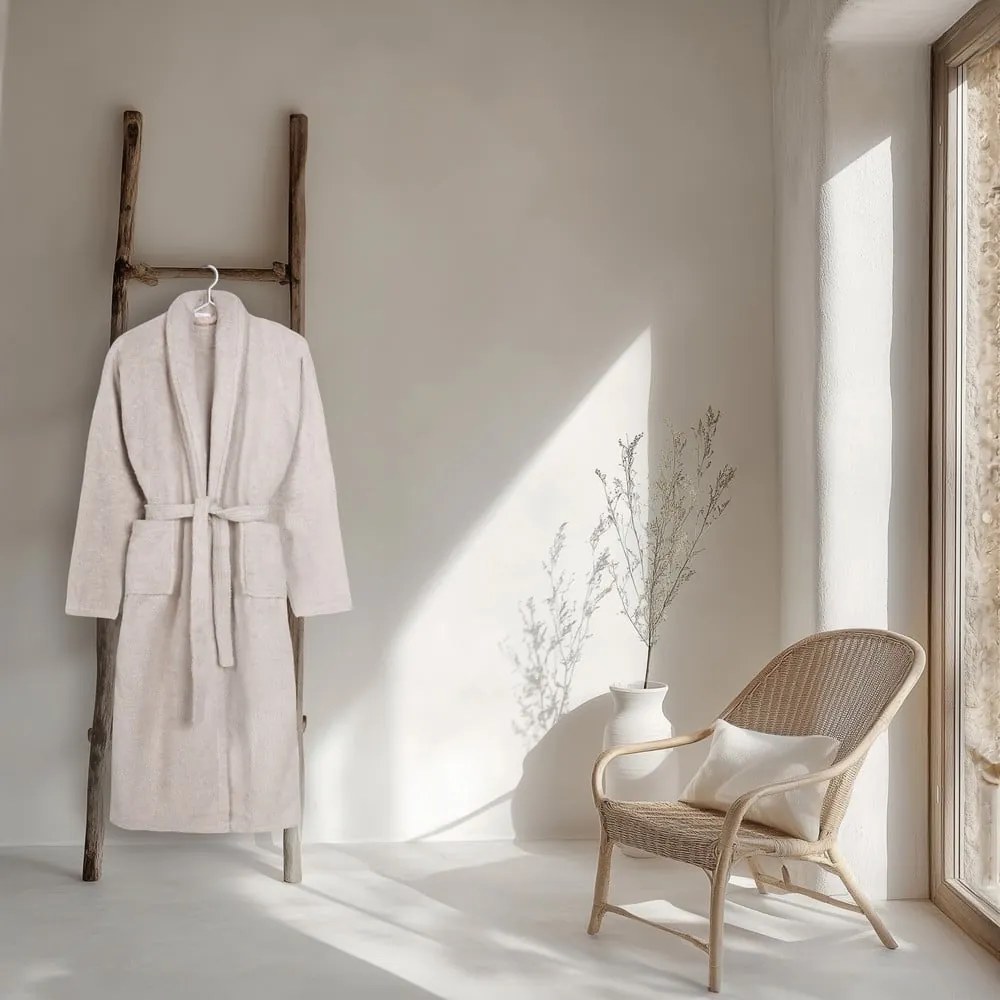 Бежова памучна хавлия M/L Terry – HIP