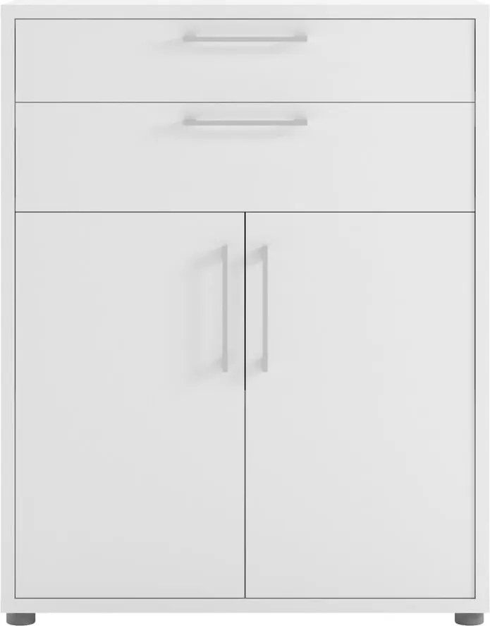 Бяла модулна библиотека 89x113 cm Prima – Tvilum