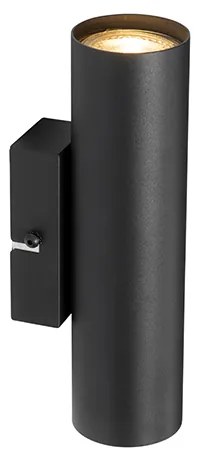 Модерен стенен аплик черен 2-светлина - Jeana