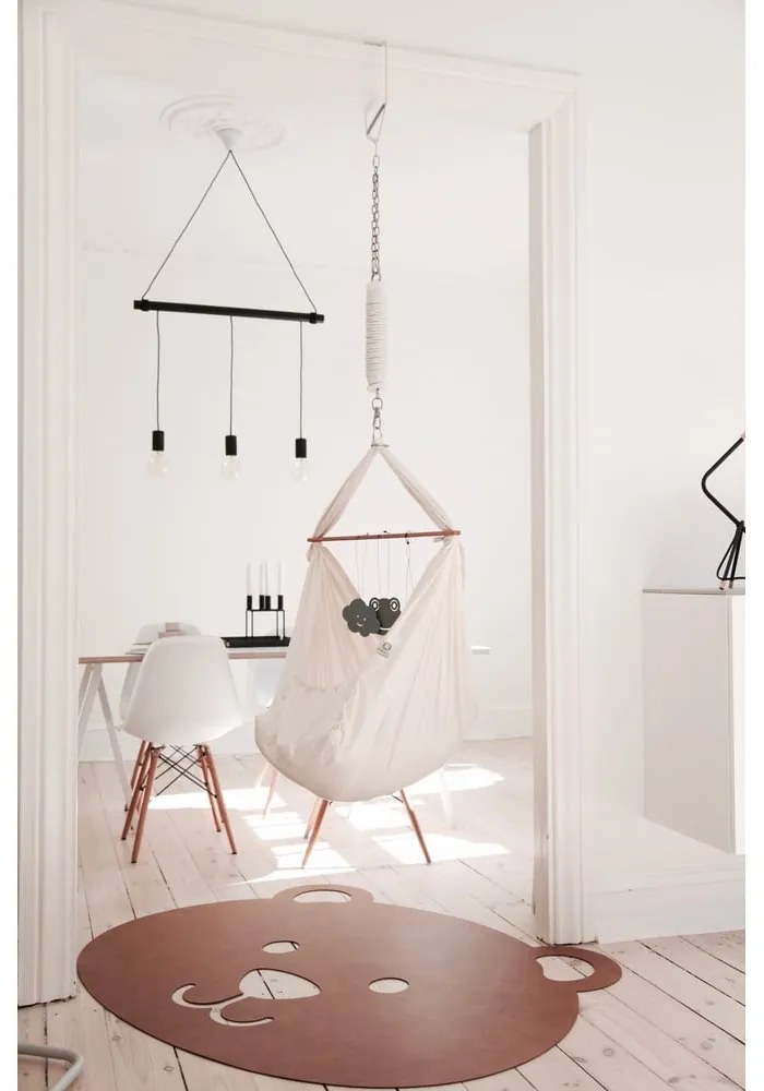 Кафяво детско килимче за игра 111,5x140 cm Bear XXXL Bull – LIND DNA