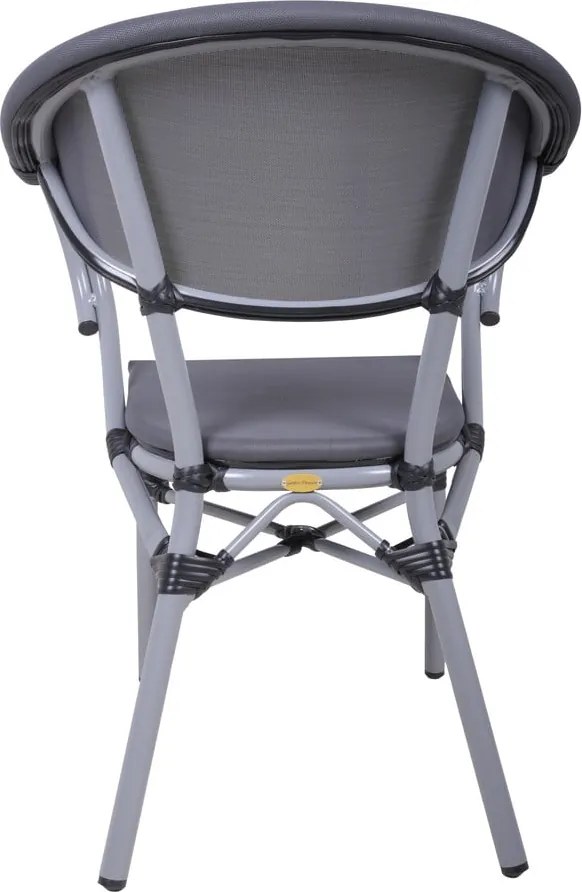 Сив метален градински стол Toskana – Garden Pleasure