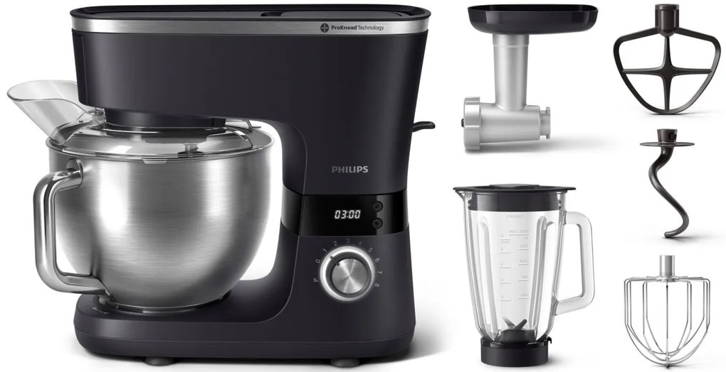 PHILIPS Mixer 1000W 3in1 blender meat mincer