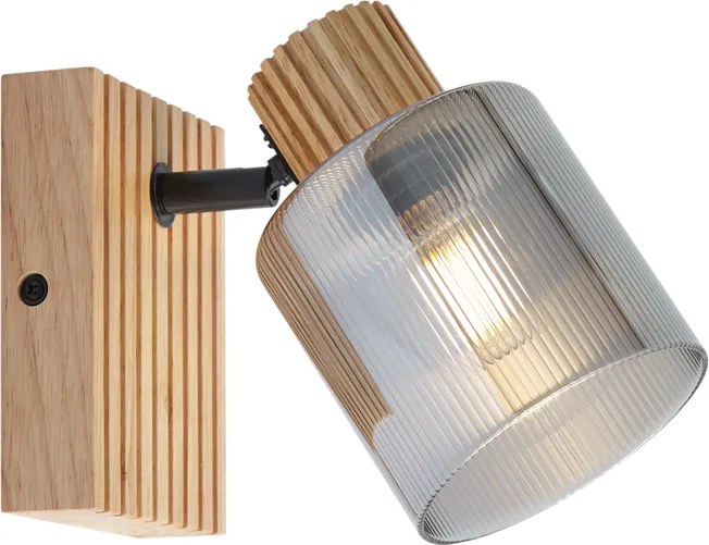 Интелигентен прожектор дърво с опушено стъкло, въртящ се и накланящ се, включително Wifi G45 - Gracy