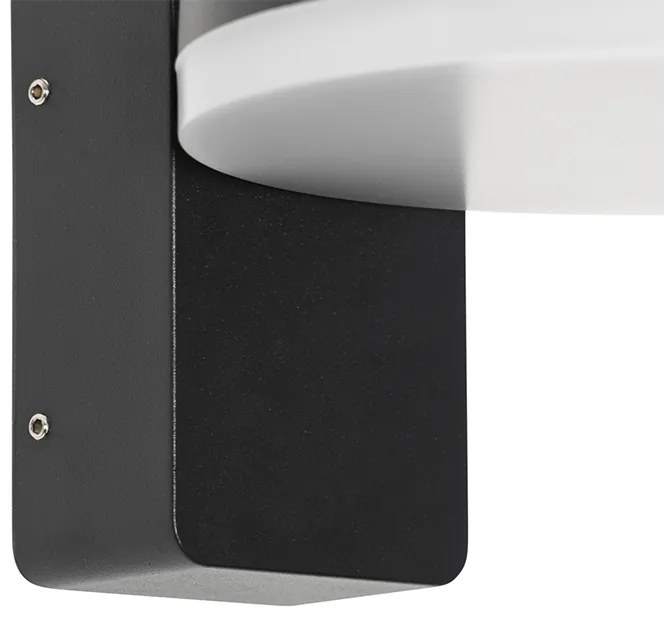 Модерен външен стенен аплик черен с LED IP54 - Esmee