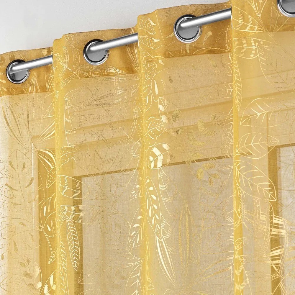 Жълта завеса 140x280 cm Belflor – douceur d'intérieur