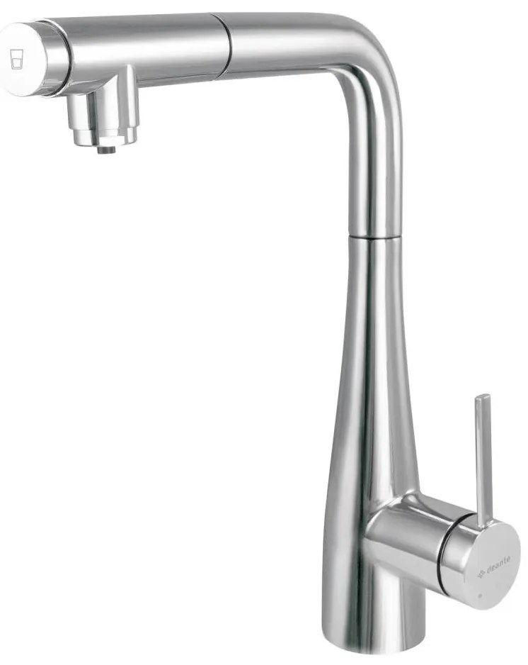 Deante BRE_075M - Смесител за мивка с изтеглящ се душ Eridan, хром лъскав