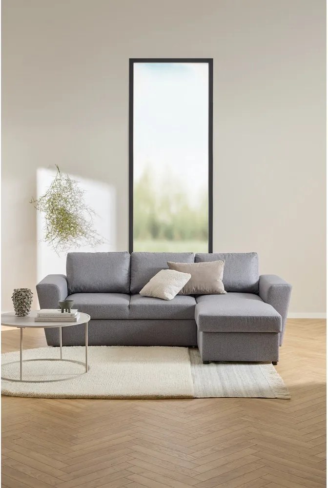 Сива стоманена кръгла масичка за кафе ø 80 cm Seaford – Actona