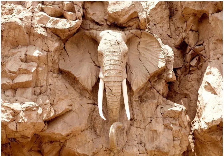 Самозалепващ се фототапет - Stone Elephant (Южна Африка) - 245x175