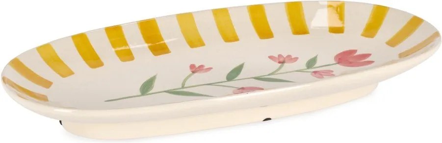 Жълта/кремава чиния за сервиране Daryel – Yes Everyday