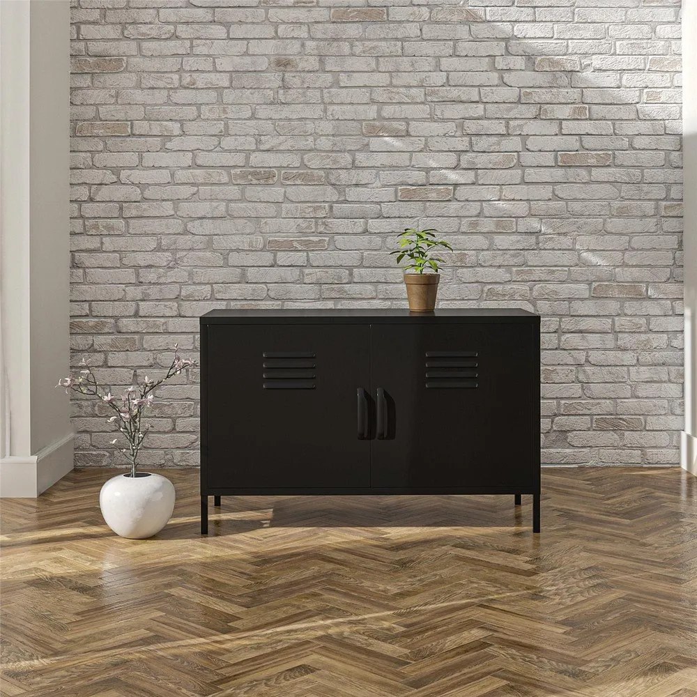 Черно метално шкафче 100x64x40 cm Mission District – Støraa