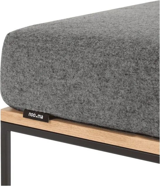 Сив тапициран стол Feo – noo.ma