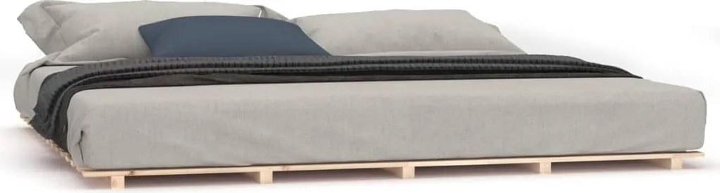 824558 vidaXL Рамка за легло, 200х200 см, бор масив