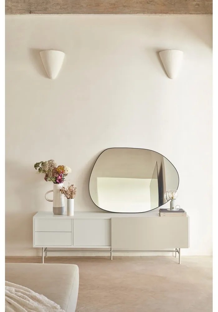 Светлосива и кремава телевизионна масичка 180x56 cm Nube - Teulat