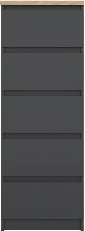 Тъмносив скрин 40x111x50 cm Naia – Tvilum