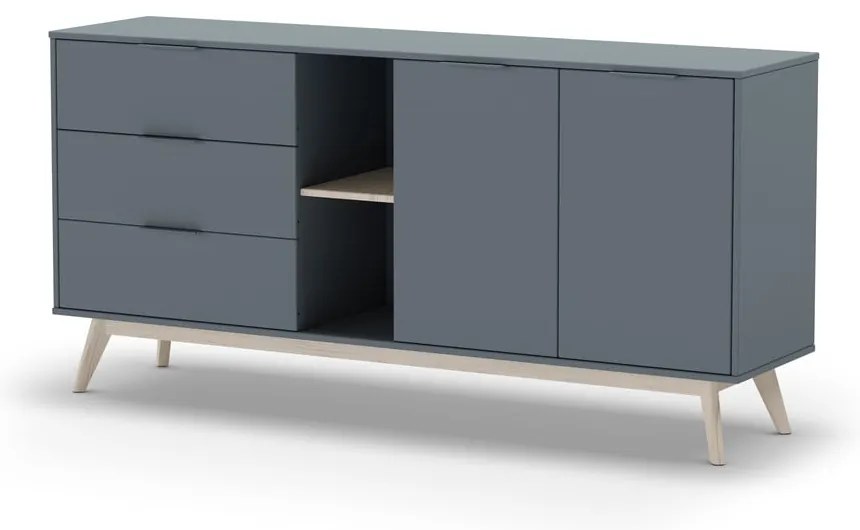 Скрин сиво-зелен 165x80x40 cm Pisco – Marckeric