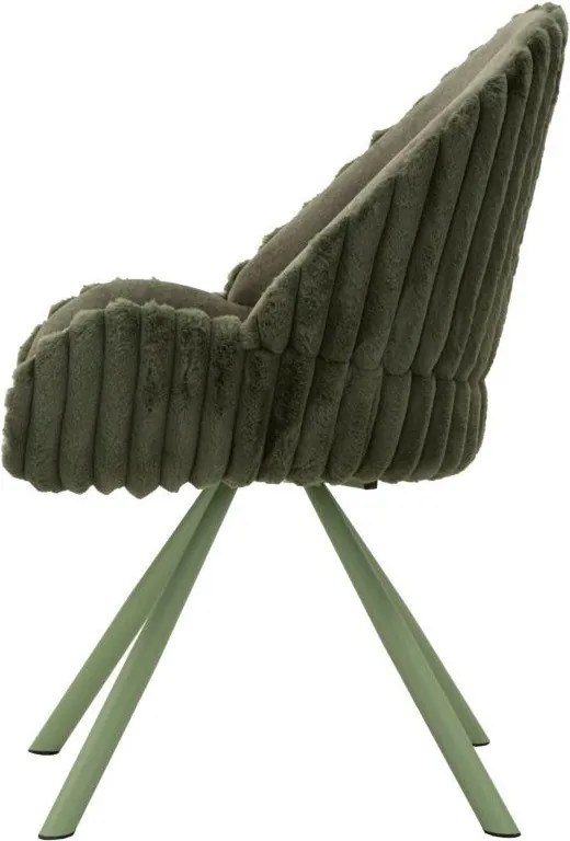 Зелени тапицирани трапезни столове в комплект с подлакътници 2 бр. Stockholm – Mauro Ferretti