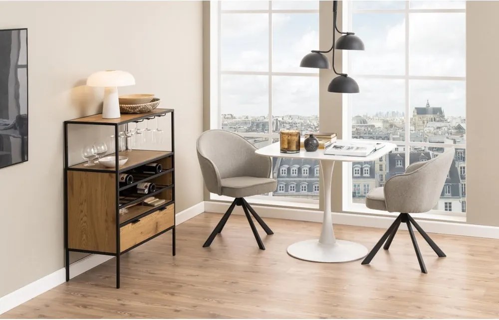 Трапезна маса с керамичен плот 90x90 cm Malta – Actona