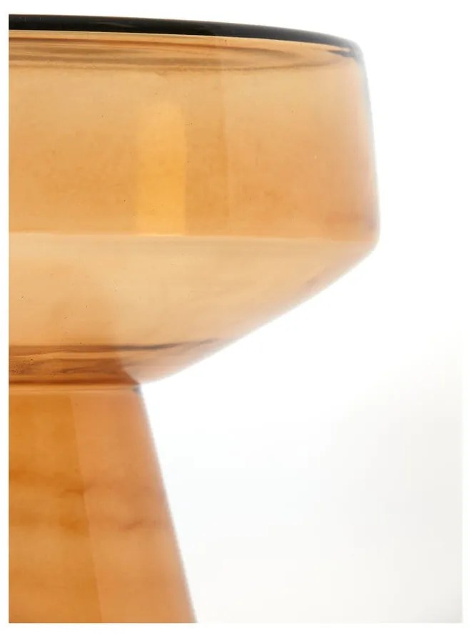 Стъклена кръгла странична масичка ø 37 cm Dakwa – Light & Living