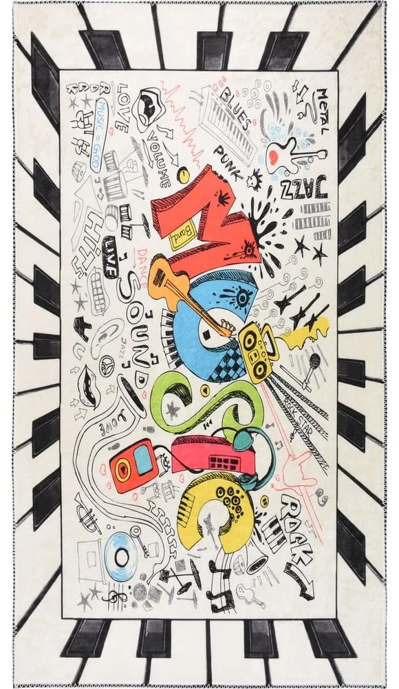 Детски килим подходящ за пране 80x120 cm Musical – Vitaus
