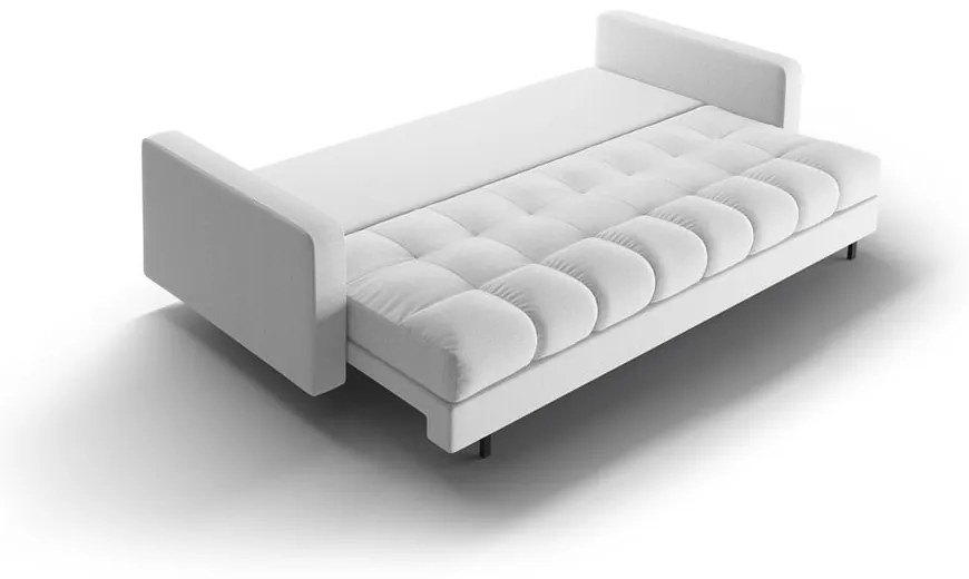 Светлосив разтегателен диван с място за съхранение 222 cm Bali – Cosmopolitan Design