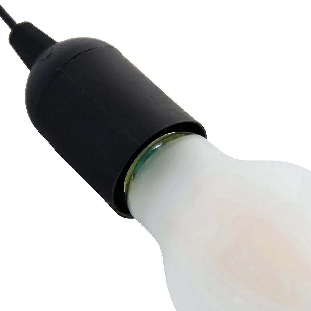 Комплект за окачване 6 черни патронника с крушки A60 - Move