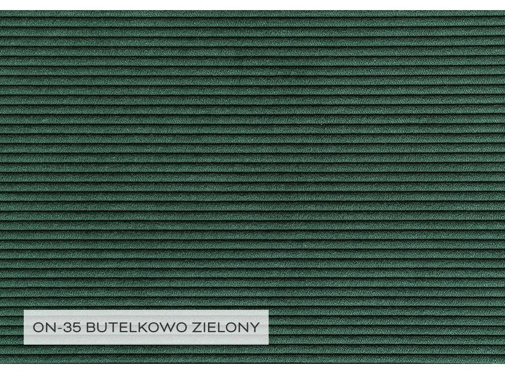 Тъмнозелен разтегателен ъглов диван от рипсено кадифе (десен ъгъл) Lofty Lilly – Miuform