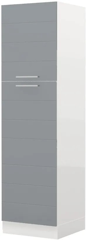 Висок подов шкаф Hudson K21-60-2KF-Fusiko - White