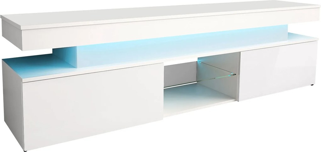 TV шкаф Glossa 2D 190 със LED-Leuko Gualistero