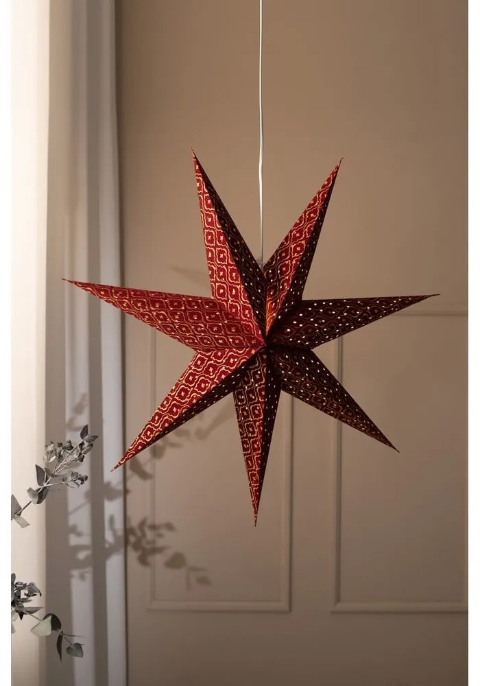 Бордо висяща коледна светлинна украса Baroque – Markslöjd