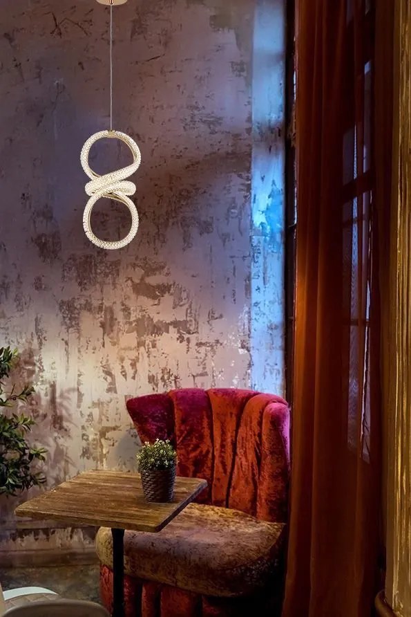 Висяща LED лампа G070-CP Gold