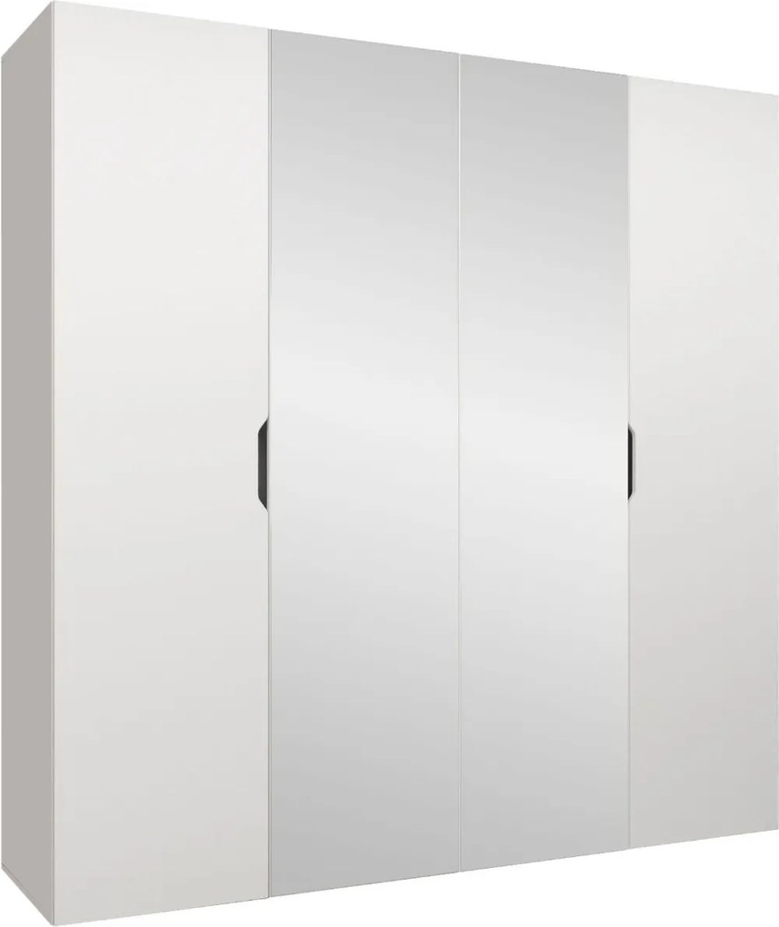 Гардероб Малага плюс четирикрилен-Бял