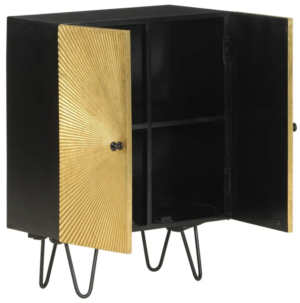 351623 vidaXL Сайдборд, 55x30x75 см, мангово дърво масив