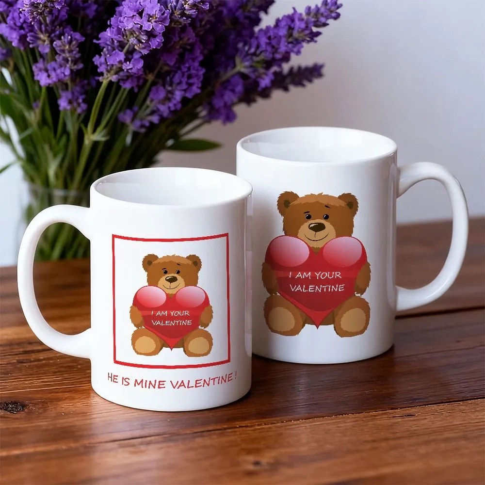 Комплект чаши за двойки - Valentine bear