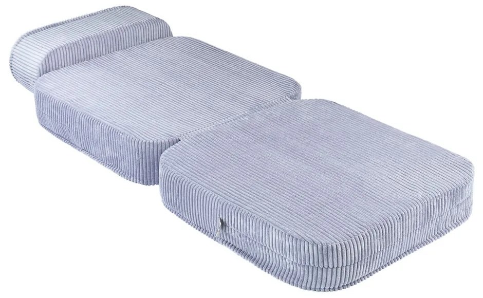 Син детски стол от рипсено кадифе Flip – Wigiwama