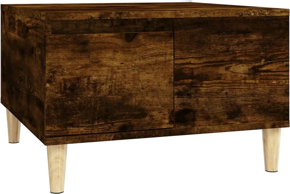 821081 vidaXL Кафе маса, опушен дъб, 55x55x36,5 см, инженерно дърво