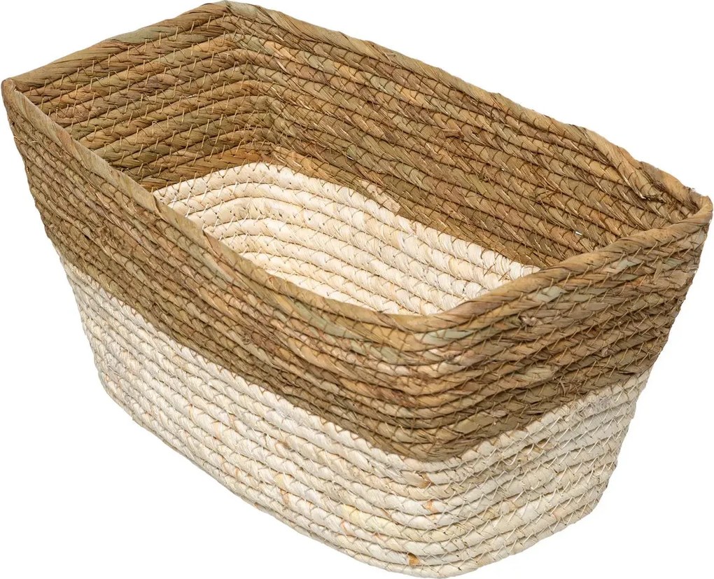 Кутия за съхранение 5five Mix & Modul, Двуцветна, Плетена, 15x31 cm