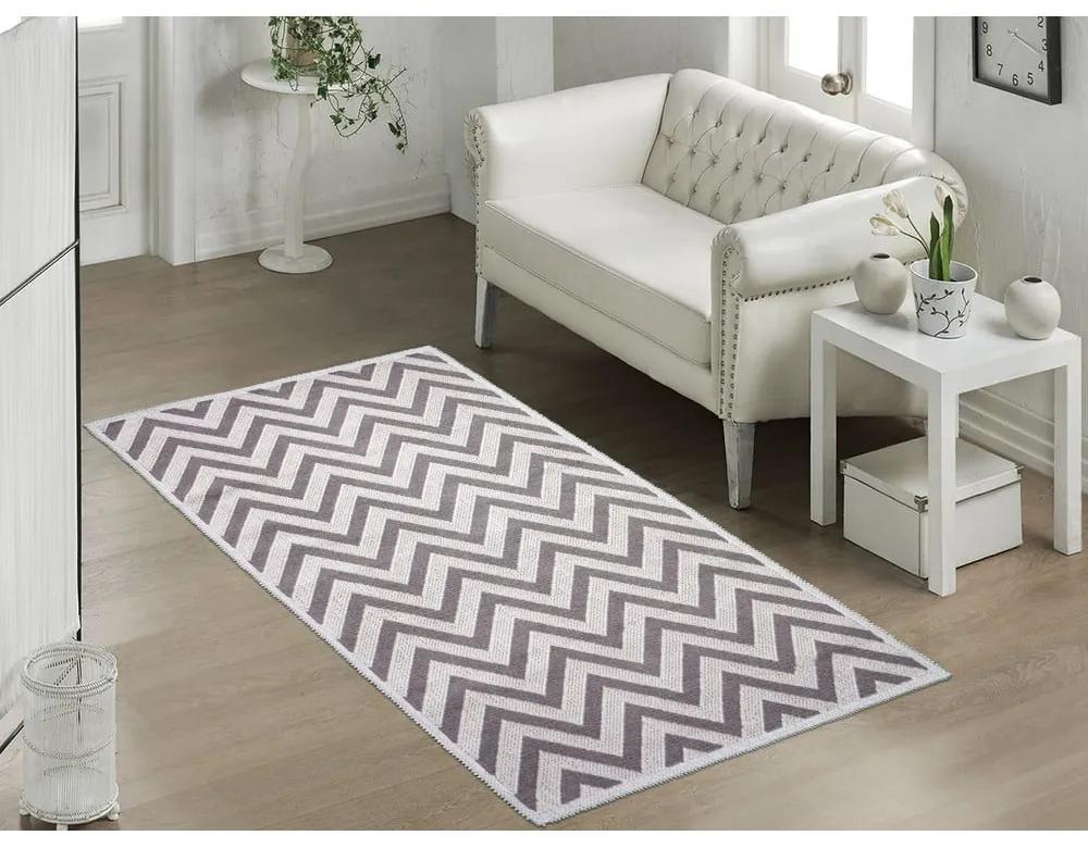 Бежов памучен килим , 80 x 200 cm Zikzak - Vitaus